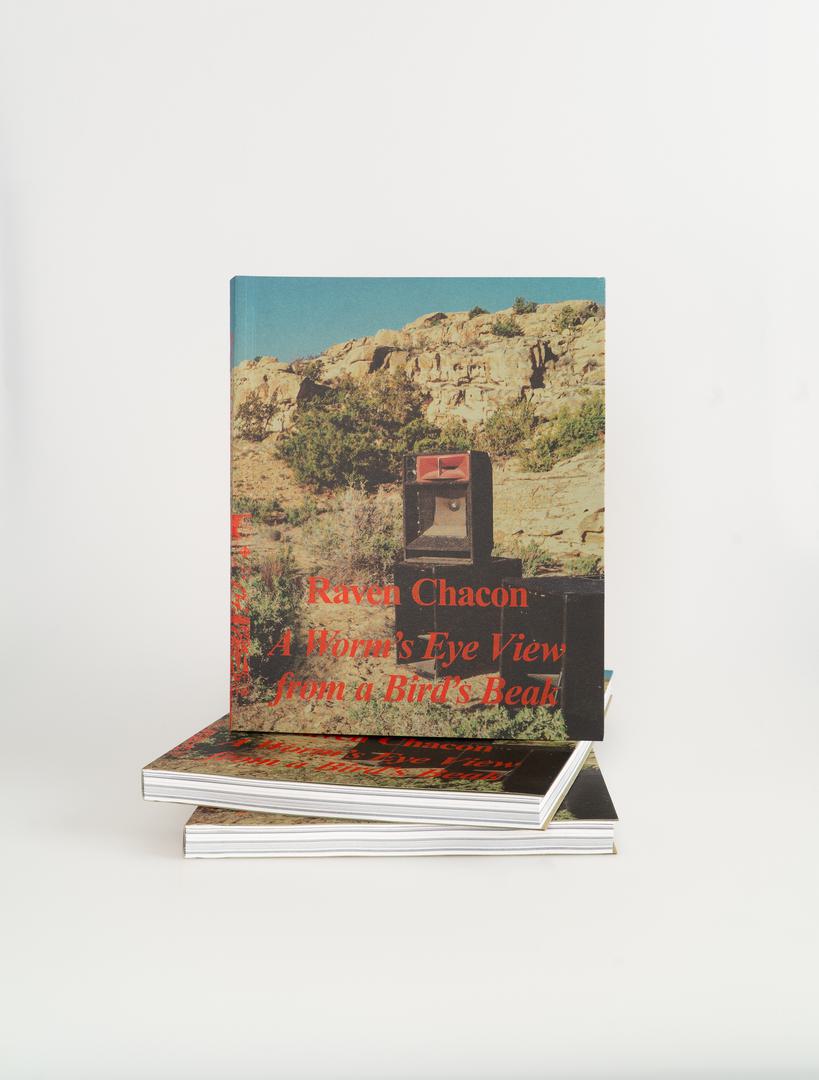 The image shows the cover of the book ‘A Worm's Eye View From a Bird's Beak’ The first monograph dedicated to Raven Chacon's practice.