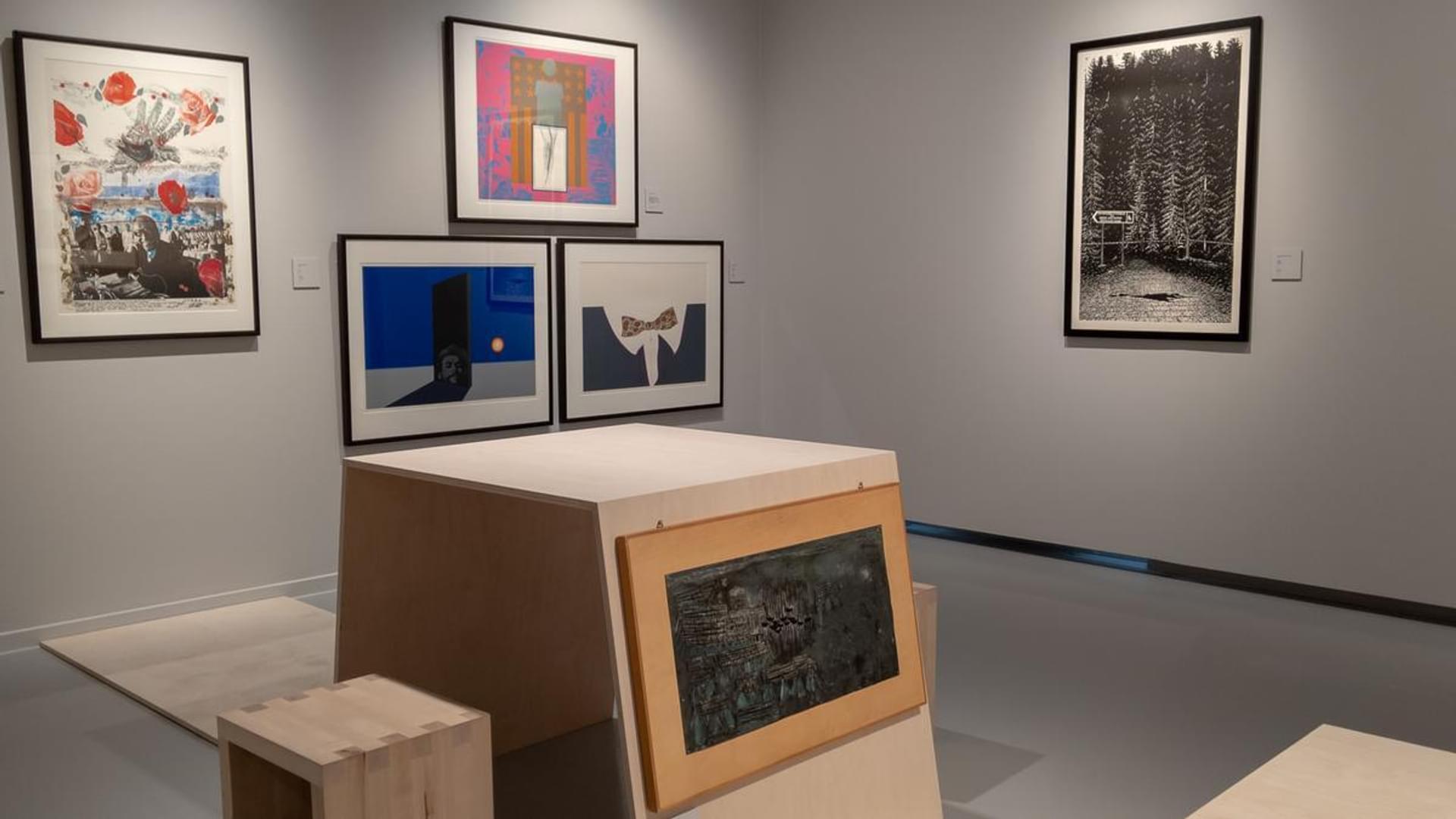 "Avtrykk – Norske Grafikere 100 år" utstillingen, foto: Nordnorsk Kunstmuseum | Kjetil Rydland