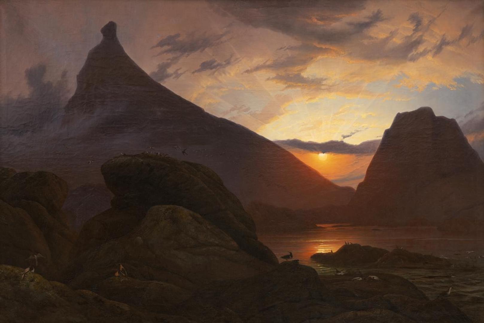 Knud Andreassen Baade, "Fuglefjell, Hestmandø", 1844