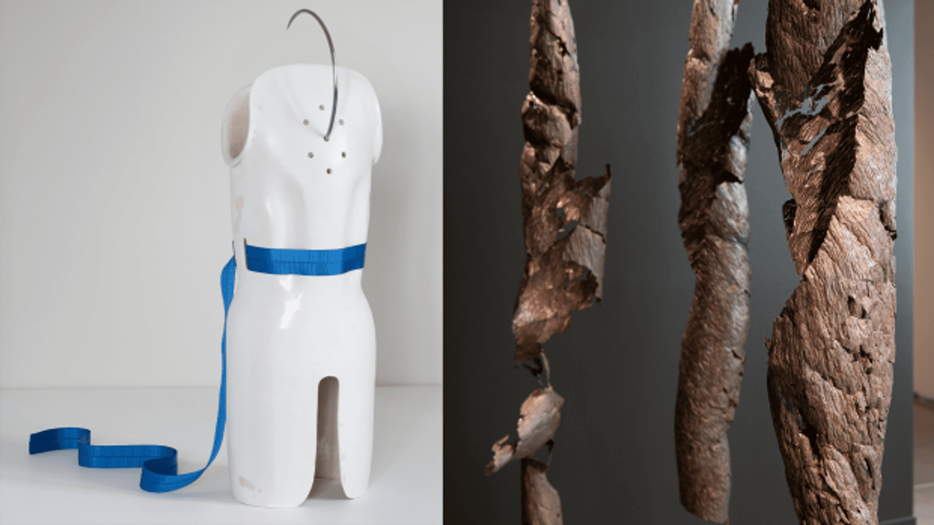 Linda Morells «Epidaurus» og Sofia Karyofilis' «Etter tørke». Foto: Ingun A Mæhlum.