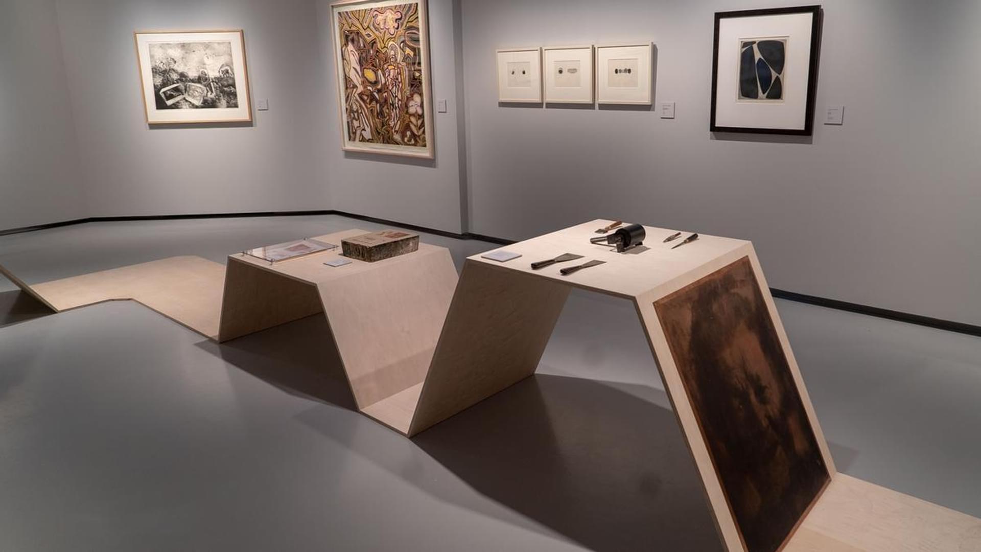 "Avtrykk – Norske Grafikere 100 år" utstillingen, foto: Nordnorsk Kunstmuseum | Kjetil Rydland